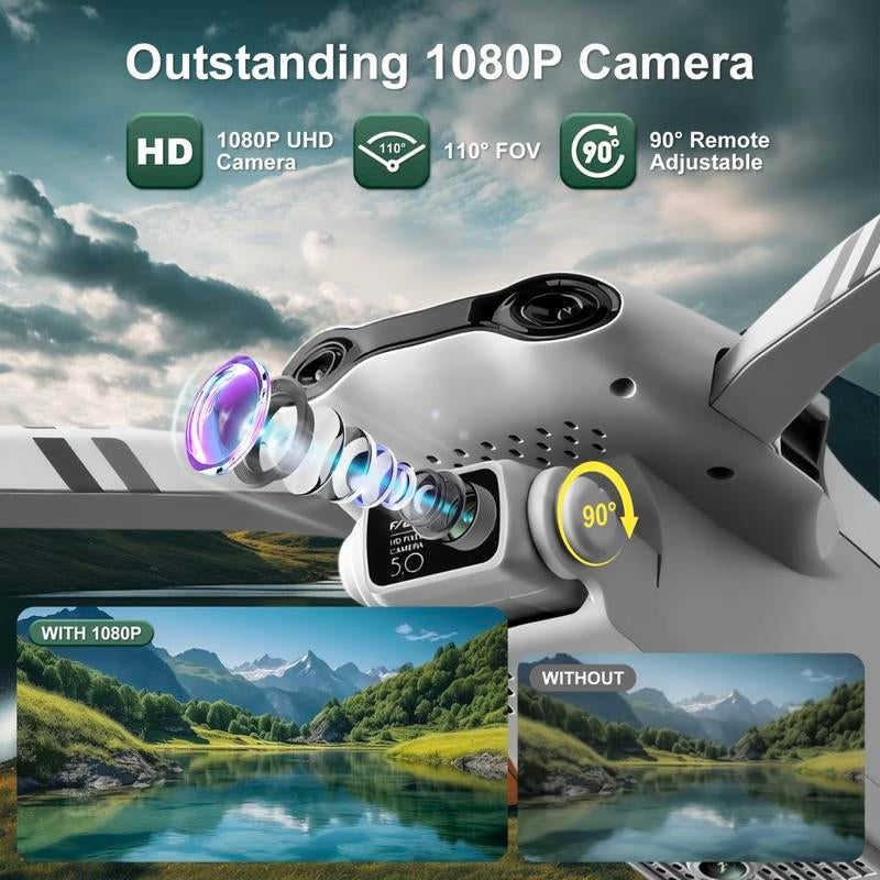 2025 F10 Pro Aerial Drone - 4K UHD EIS Camera, GPS, 5G WiFi, Brushless Motors, Smart Obstacle Avoidance & Dual Batteries for Ultimate Adventure!