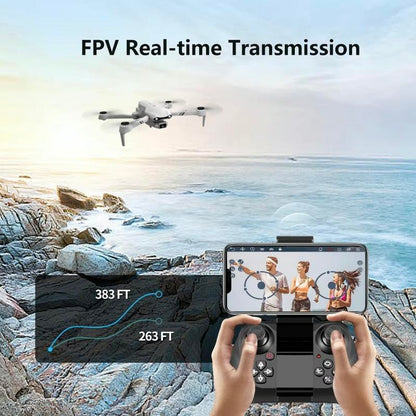 2025 F10 Pro Aerial Drone - 4K UHD EIS Camera, GPS, 5G WiFi, Brushless Motors, Smart Obstacle Avoidance & Dual Batteries for Ultimate Adventure!