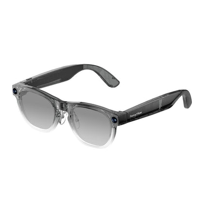 Revolutionary Fancyview AI Smart Glasses - Wi-Fi 6, 16GB Storage, Hands-Free Camera, Lightweight Matte Black Frame