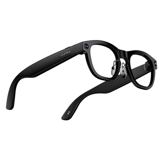 Revolutionary Fancyview AI Smart Glasses - Wi-Fi 6, 16GB Storage, Hands-Free Camera, Lightweight Matte Black Frame