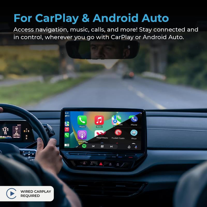 Autosky TV Adapter & HDMI to USB-C Cable - Stream Your Favorite Content Anywhere with Easy Carplay Conversion!
