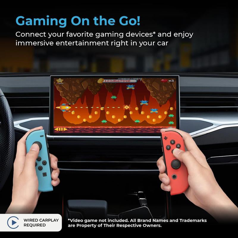 Autosky TV Adapter & HDMI to USB-C Cable - Stream Your Favorite Content Anywhere with Easy Carplay Conversion!