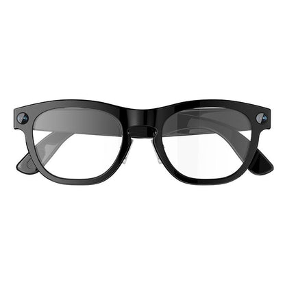 Revolutionary Fancyview AI Smart Glasses - Wi-Fi 6, 16GB Storage, Hands-Free Camera, Lightweight Matte Black Frame