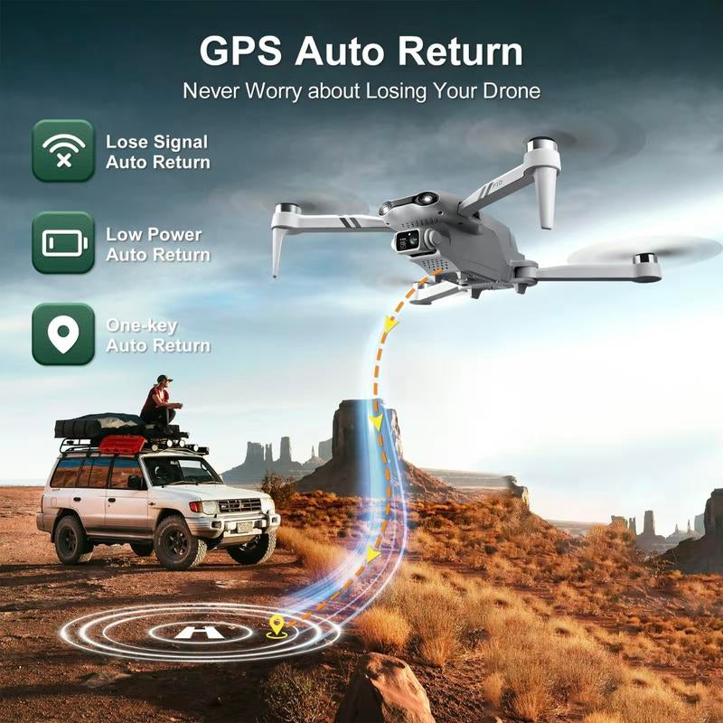 2025 F10 Pro Aerial Drone - 4K UHD EIS Camera, GPS, 5G WiFi, Brushless Motors, Smart Obstacle Avoidance & Dual Batteries for Ultimate Adventure!
