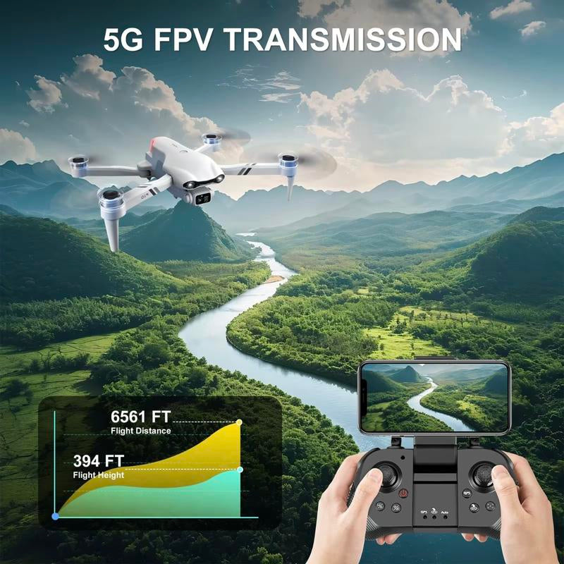 2025 F10 Pro Aerial Drone - 4K UHD EIS Camera, GPS, 5G WiFi, Brushless Motors, Smart Obstacle Avoidance & Dual Batteries for Ultimate Adventure!